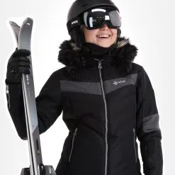 Kilpi, Alisia-W Veste De Ski Femmes Noir 15 Kilpi, Alisia-W Veste De Ski Femmes Noir -ColourWear Soldes kilpi alisia w aa jas gevoerd dames zwart 22kilpi106v1 BI 05