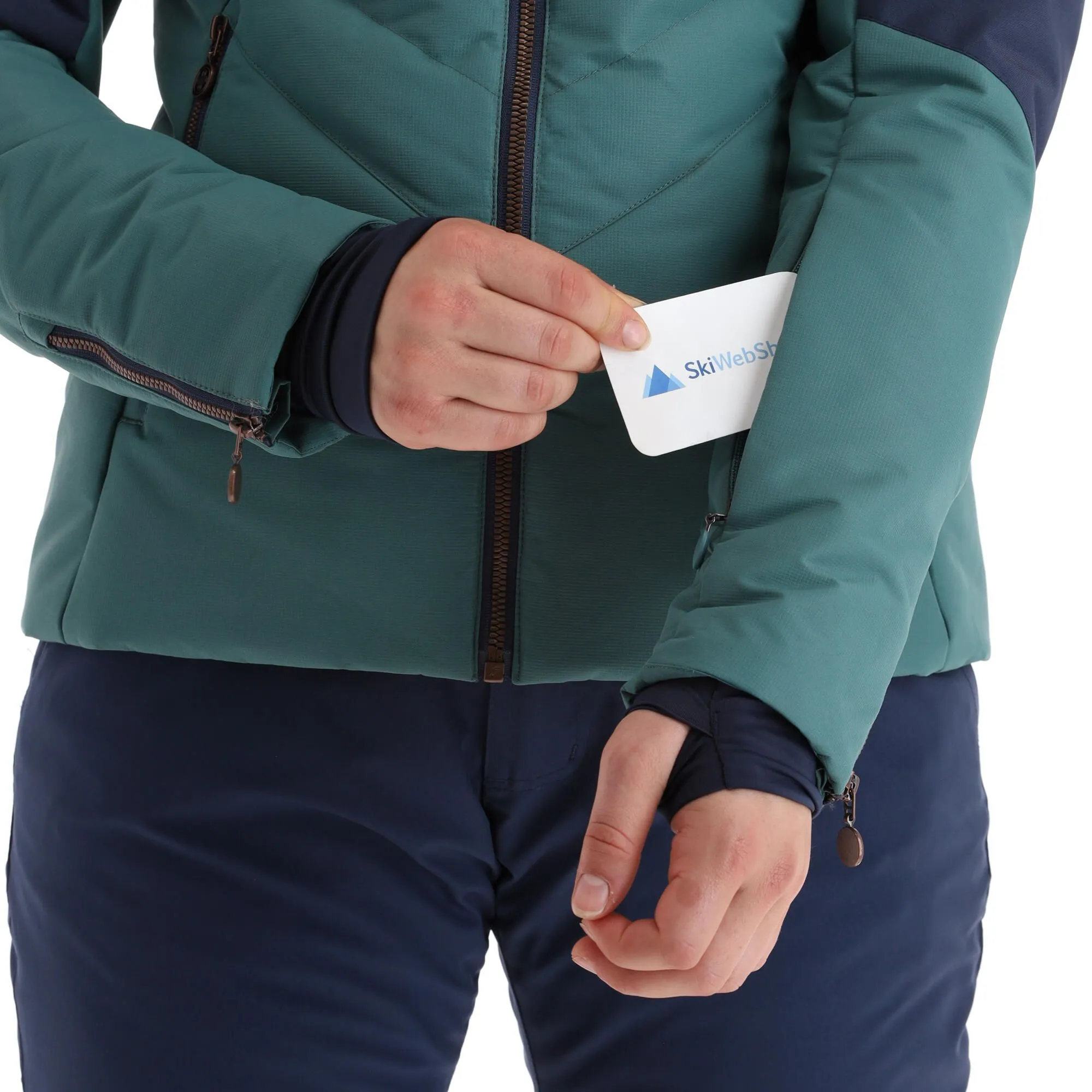 Kilpi, Alisia-W Veste De Ski Grandes Tailles Femmes Dark Vert 8 Kilpi, Alisia-W Veste De Ski Grandes Tailles Femmes Dark Vert – Image 6