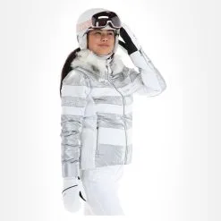 Kilpi, Dalila-W Veste De Ski Femmes Blanc -ColourWear Soldes kilpi dalila w aa jas gevoerd dames wit 22kilpi110v1 BI 04