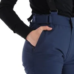 Kilpi, Elare-W Pantalon De Ski Grandes Tailles Femmes Dark Bleu -ColourWear Soldes kilpi elare w ba skibroek gevoerd plus size dames dark blauw 22kilpi129v1 BI 08