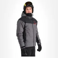 Kilpi, Flip-M Veste De Ski Hommes Dark Gris -ColourWear Soldes kilpi flip m aa jas gevoerd heren dark grijs 22kilpi141v1 BI 04