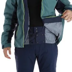 Kilpi, Flip-M Veste De Ski Hommes Dark Vert -ColourWear Soldes kilpi flip m aa jas gevoerd heren dark groen 22kilpi141v3 BI 09