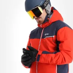 Kilpi, Flip-M Veste De Ski Hommes Rouge -ColourWear Soldes kilpi flip m aa jas gevoerd heren rood 22kilpi141v2 BI 05