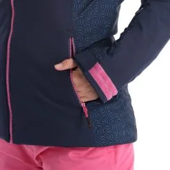 Kilpi, Flip-W Veste De Ski Femmes Dark Bleu -ColourWear Soldes kilpi flip w aa jas gevoerd dames dark blauw 22kilpi108v3 BI 10