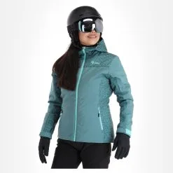 Kilpi, Flip-W Veste De Ski Femmes Dark Vert -ColourWear Soldes kilpi flip w aa jas gevoerd dames dark groen 22kilpi108v2 BI 04