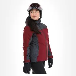Kilpi, Flip-W Veste De Ski Femmes Dark Rouge -ColourWear Soldes kilpi flip w aa jas gevoerd dames dark rood 22kilpi108v1 BI 04