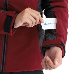 Kilpi, Flip-W Veste De Ski Femmes Dark Rouge -ColourWear Soldes kilpi flip w aa jas gevoerd dames dark rood 22kilpi108v1 BI 08