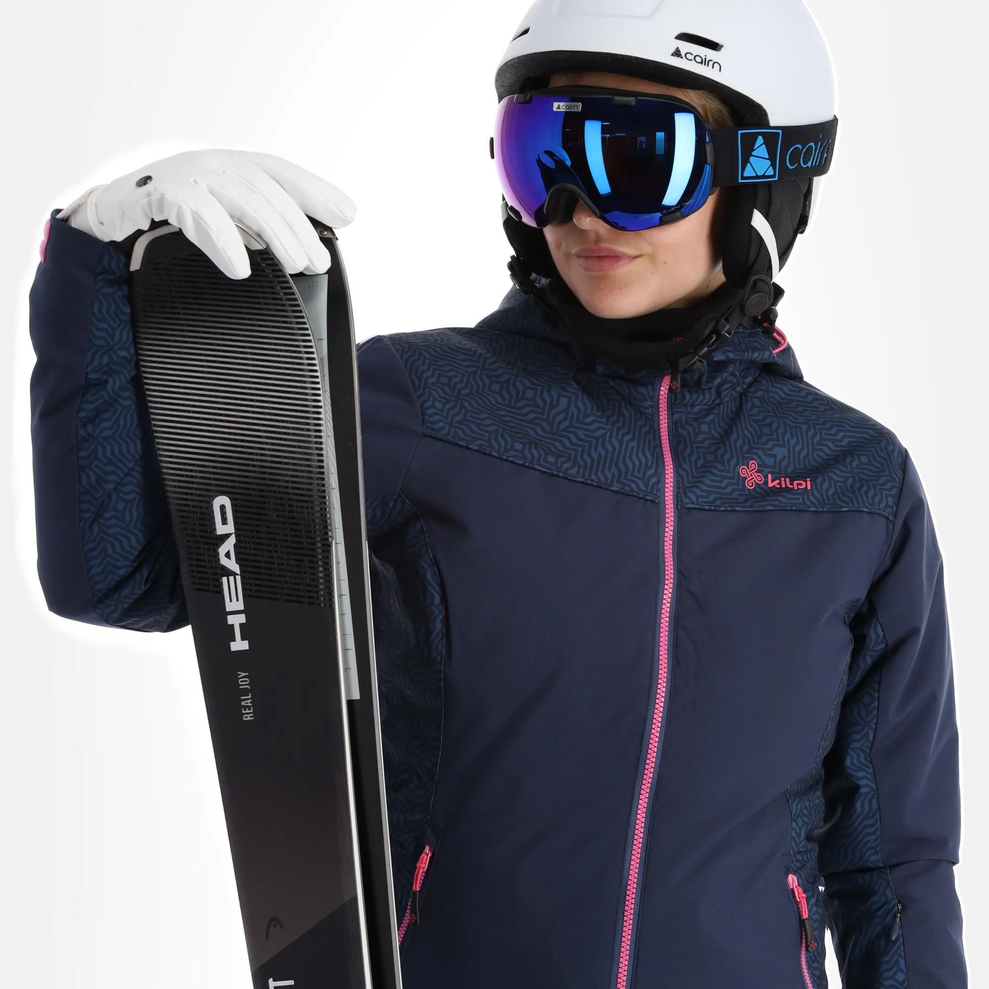 Kilpi, Flip-W Veste De Ski Grandes Tailles Femmes Dark Bleu 6 Kilpi, Flip-W Veste De Ski Grandes Tailles Femmes Dark Bleu – Image 4