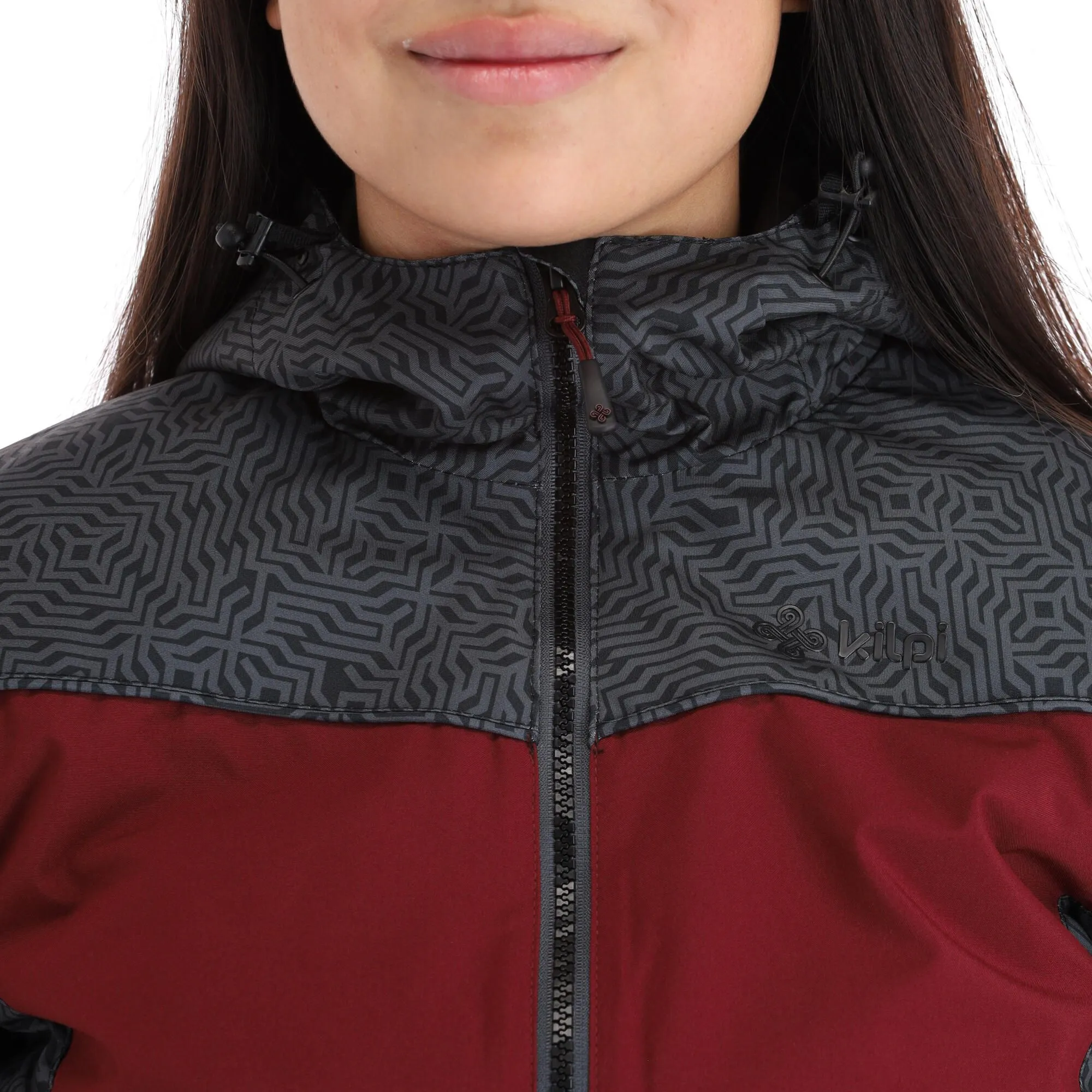 Kilpi, Flip-W Veste De Ski Grandes Tailles Femmes Dark Rouge 11 Kilpi, Flip-W Veste De Ski Grandes Tailles Femmes Dark Rouge – Image 9