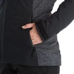 Kilpi, Flip-W Veste De Ski Grandes Tailles Femmes Noir -ColourWear Soldes kilpi flip w aa jas gevoerd plus size dames zwart 22kilpi127v2 BI 10