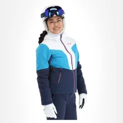 Kilpi, Florance-W Veste De Ski Femmes Dark Bleu -ColourWear Soldes kilpi florance w aa jas gevoerd dames dark blauw 22kilpi102v2 BI 04