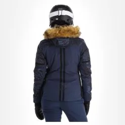 Kilpi, Lena-W Veste De Ski Modèle Chauffé Femmes Dark Bleu -ColourWear Soldes kilpi lena w aa jas gevoerd dames dark blauw 22kilpi103v2 BI 03