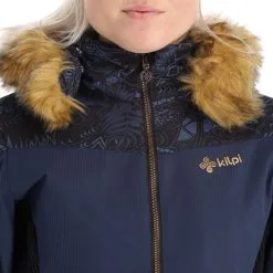 Kilpi, Lena-W Veste De Ski Modèle Chauffé Femmes Dark Bleu -ColourWear Soldes kilpi lena w aa jas gevoerd dames dark blauw 22kilpi103v2 BI 10