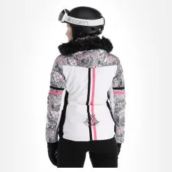 Kilpi, Lena-W Veste De Ski Modèle Chauffé Femmes Blanc -ColourWear Soldes kilpi lena w aa jas gevoerd dames wit 22kilpi103v1 BI 03