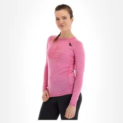 Kilpi, Mavora Top-W Chemise Thermo Femmes Rose -ColourWear Soldes kilpi mavora top w fa thermoshirt dames roze 22kilpi122v2 BI 04