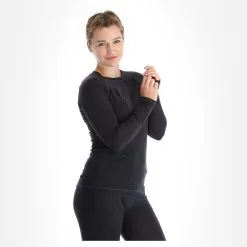 Kilpi, Mavora Top-W Chemise Thermo Femmes Noir -ColourWear Soldes kilpi mavora top w fa thermoshirt dames zwart 22kilpi122v1 BI 04