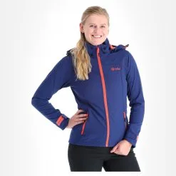 Kilpi, Ravia-W Veste De Ski Softshell Femmes Dark Bleu -ColourWear Soldes kilpi ravia w ac softshell jas dames dark blauw AC21kil124b BI 04
