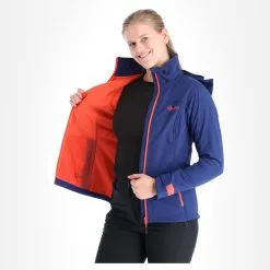 Kilpi, Ravia-W Veste De Ski Softshell Femmes Dark Bleu -ColourWear Soldes kilpi ravia w ac softshell jas dames dark blauw AC21kil124b BI 05