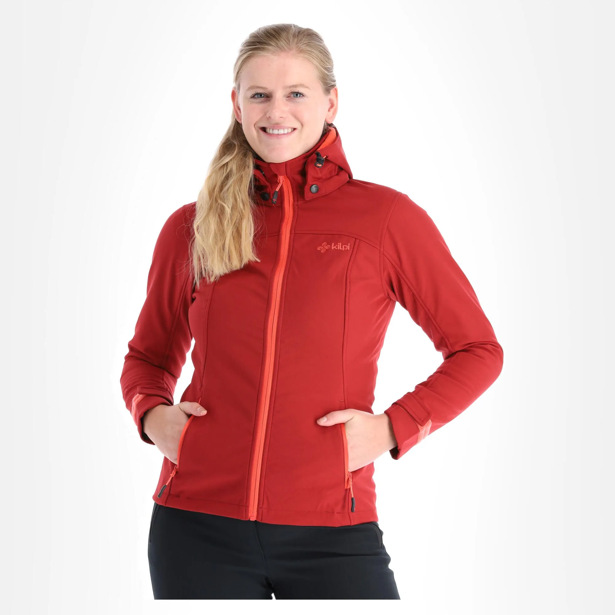 Kilpi, Ravia-W Veste De Ski Softshell Femmes Dark Rouge 3 Kilpi, Ravia-W Veste De Ski Softshell Femmes Dark Rouge