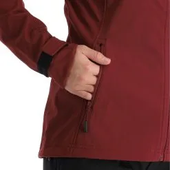 Kilpi, Ravia-W Veste De Ski Softshell Grandes Tailles Femmes Dark Rouge -ColourWear Soldes kilpi ravia w ac softshell jas plus size dames dark rood 22kilpi128v1 BI 10