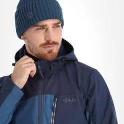 Kilpi, Ravio-M Veste De Ski Softshell Hommes Dark Bleu -ColourWear Soldes kilpi ravio m ac softshell jas heren dark blauw 22kilpi143v2 BI 06
