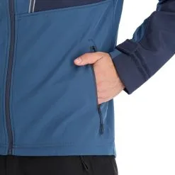 Kilpi, Ravio-M Veste De Ski Softshell Hommes Dark Bleu -ColourWear Soldes kilpi ravio m ac softshell jas heren dark blauw 22kilpi143v2 BI 10