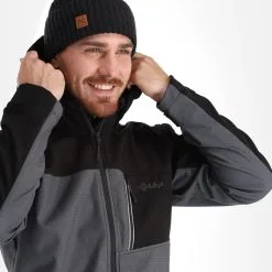 Kilpi, Ravio-M Veste De Ski Softshell Hommes Dark Gris -ColourWear Soldes kilpi ravio m ac softshell jas heren dark grijs 22kilpi143v3 BI 06