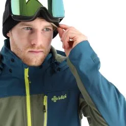 Kilpi, Ravio-M Veste De Ski Softshell Hommes Khaki Vert -ColourWear Soldes kilpi ravio m ac softshell jas heren khaki groen AC11kil108d BI 06