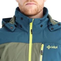 Kilpi, Ravio-M Veste De Ski Softshell Hommes Khaki Vert -ColourWear Soldes kilpi ravio m ac softshell jas heren khaki groen AC11kil108d BI 07