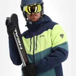 Kilpi, Sion-M Veste De Ski Hommes Lime Vert -ColourWear Soldes kilpi sion m aa jas gevoerd heren lime groen 22kilpi138v2 BI 05