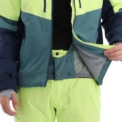 Kilpi, Sion-M Veste De Ski Hommes Lime Vert -ColourWear Soldes kilpi sion m aa jas gevoerd heren lime groen 22kilpi138v2 BI 07