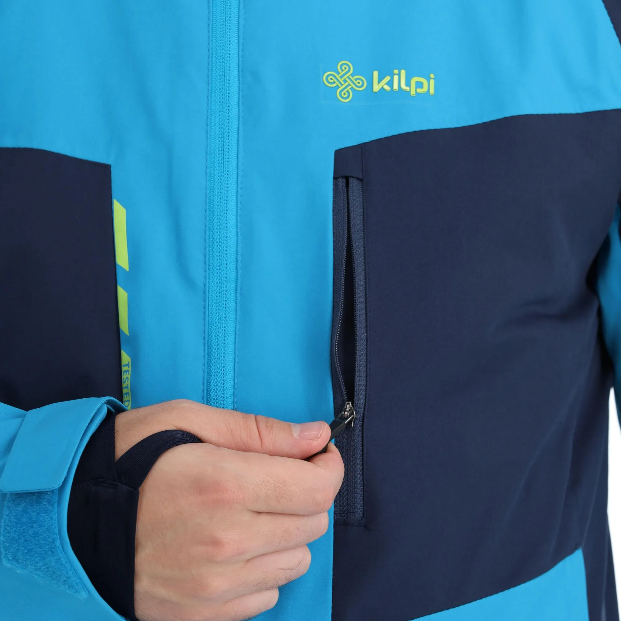 Kilpi, Taxido-M Veste De Ski Hommes Bleu 9 Kilpi, Taxido-M Veste De Ski Hommes Bleu – Image 7