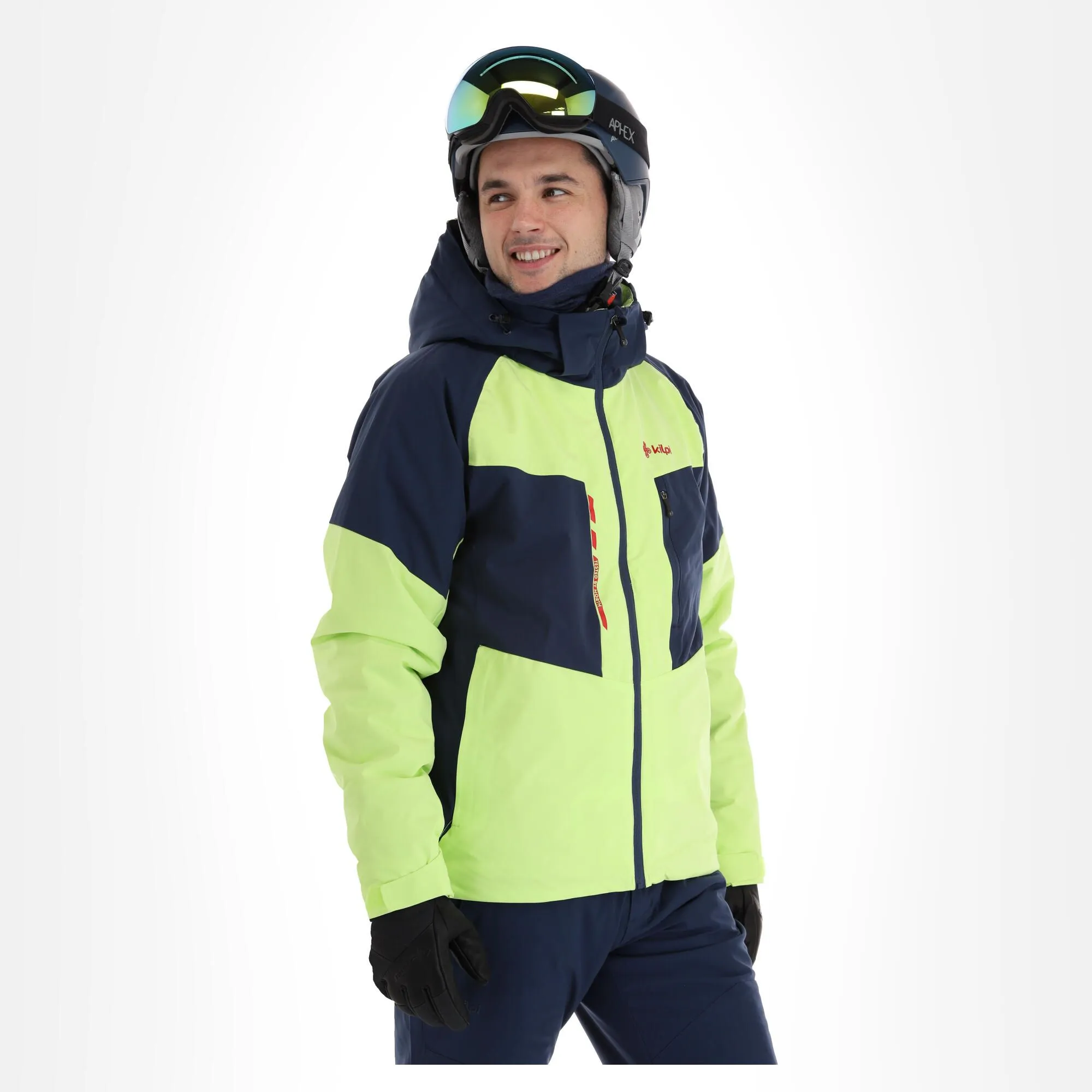 Kilpi, Taxido-M Veste De Ski Hommes Lime Vert 5 Kilpi, Taxido-M Veste De Ski Hommes Lime Vert – Image 3