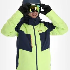 Kilpi, Taxido-M Veste De Ski Hommes Lime Vert 15 Kilpi, Taxido-M Veste De Ski Hommes Lime Vert -ColourWear Soldes kilpi taxido m aa jas gevoerd heren lime groen 22kilpi140v1 BI 05
