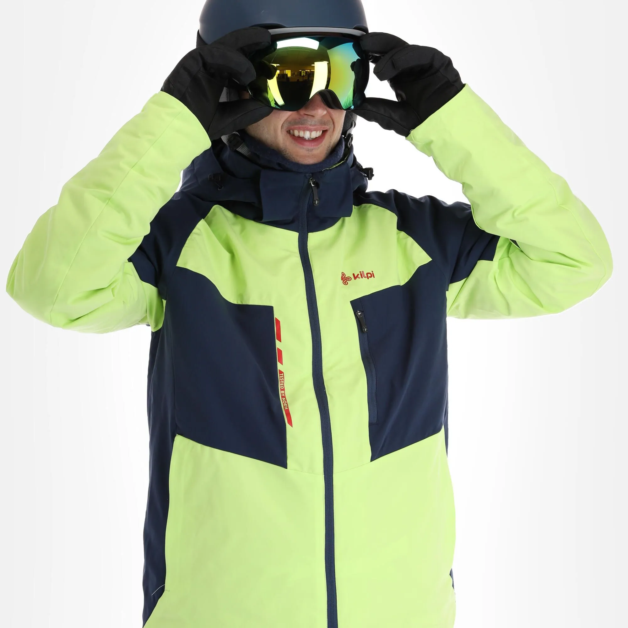 Kilpi, Taxido-M Veste De Ski Hommes Lime Vert 6 Kilpi, Taxido-M Veste De Ski Hommes Lime Vert – Image 4