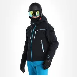 Kilpi, Team Jacket-M Veste De Ski Hommes Noir -ColourWear Soldes kilpi team jacket m aa jas gevoerd heren zwart 22kilpi134v1 BI 04