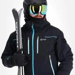 Kilpi, Team Jacket-M Veste De Ski Hommes Noir -ColourWear Soldes kilpi team jacket m aa jas gevoerd heren zwart 22kilpi134v1 BI 05