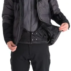 Kilpi, Teddy-M Veste De Ski Hommes Dark Gris -ColourWear Soldes kilpi teddy m aa jas gevoerd heren dark grijs 22kilpi139v2 BI 08