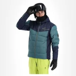 Kilpi, Teddy-M Veste De Ski Hommes Dark Vert -ColourWear Soldes kilpi teddy m aa jas gevoerd heren dark groen 22kilpi139v1 BI 04