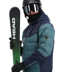 Kilpi, Teddy-M Veste De Ski Hommes Dark Vert -ColourWear Soldes kilpi teddy m aa jas gevoerd heren dark groen 22kilpi139v1 BI 05