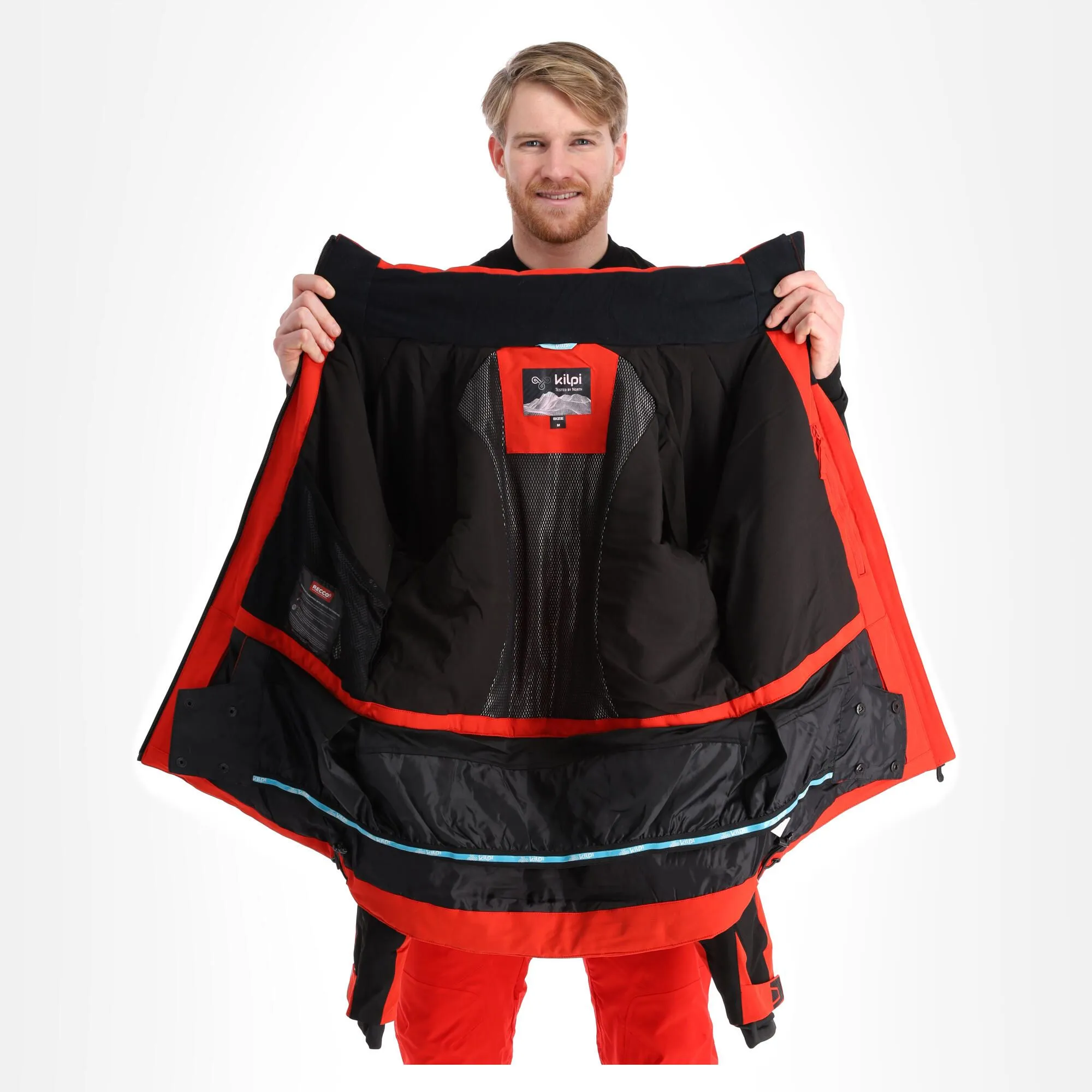 Kilpi, Turnau-M Veste De Ski Grandes Tailles Hommes Rouge 7 Kilpi, Turnau-M Veste De Ski Grandes Tailles Hommes Rouge – Image 5