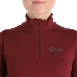 Kilpi, Willie-W Pull De Ski Grandes Tailles Femmes Dark Rouge -ColourWear Soldes kilpi willie w ga ski pully plus size dames dark rood 22kilpi131v1 BI 05