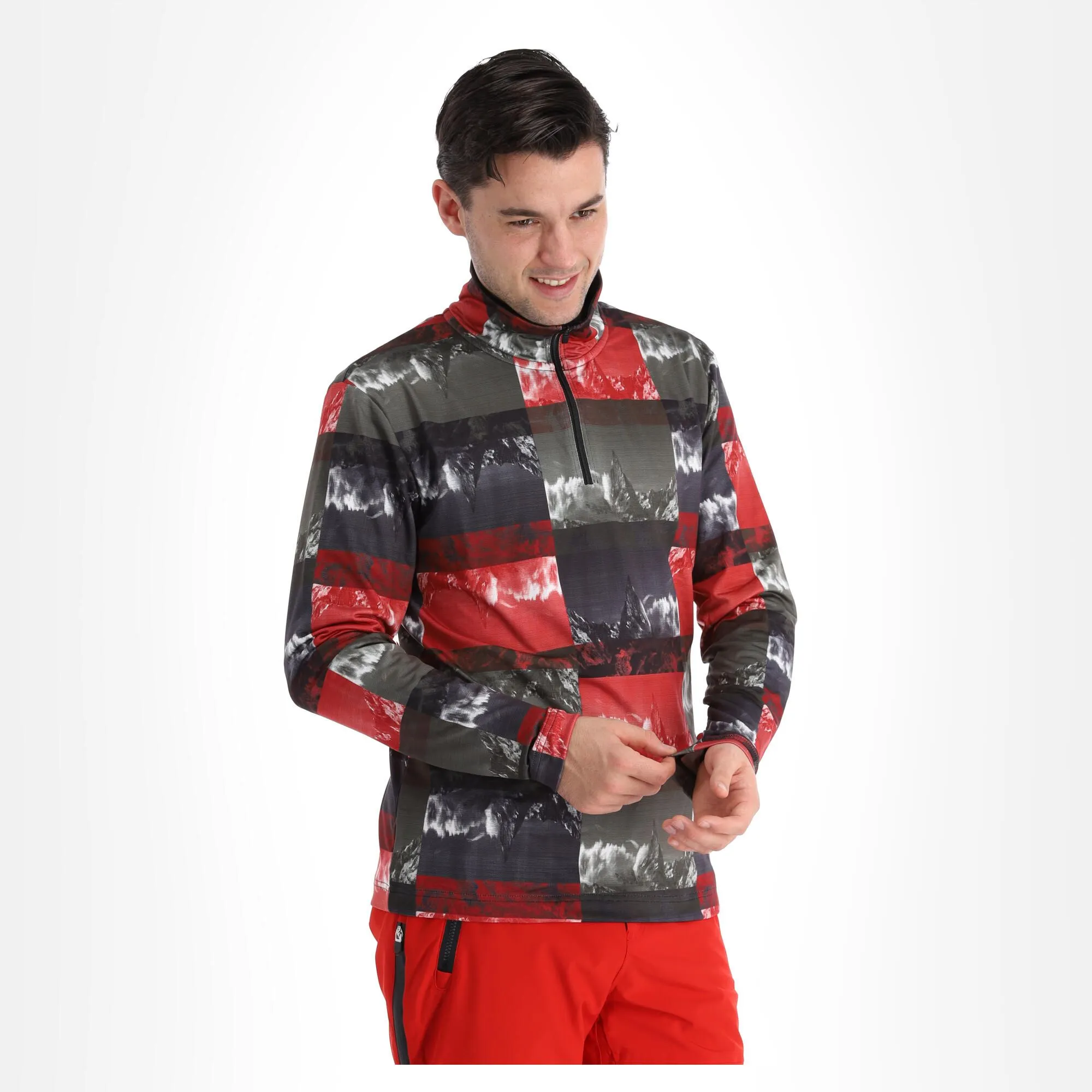 Luhta, Alajoki Pull De Ski Hommes Cranberry Rouge 5 Luhta, Alajoki Pull De Ski Hommes Cranberry Rouge – Image 3