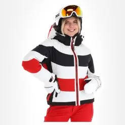 Luhta, Hallela Veste De Ski Femmes Optic Blanc -ColourWear Soldes luhta hallela aa jas gevoerd dames optic wit 22luhta120v4 BI 04