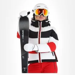 Luhta, Hallela Veste De Ski Femmes Optic Blanc -ColourWear Soldes luhta hallela aa jas gevoerd dames optic wit 22luhta120v4 BI 05
