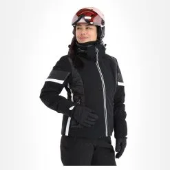 Luhta, Hietanen Veste De Ski Femmes Noir -ColourWear Soldes luhta hietanen aa jas gevoerd dames zwart 22luhta117v3 BI 04