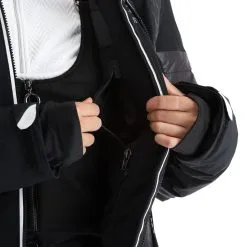 Luhta, Hietanen Veste De Ski Femmes Noir -ColourWear Soldes luhta hietanen aa jas gevoerd dames zwart 22luhta117v3 BI 09