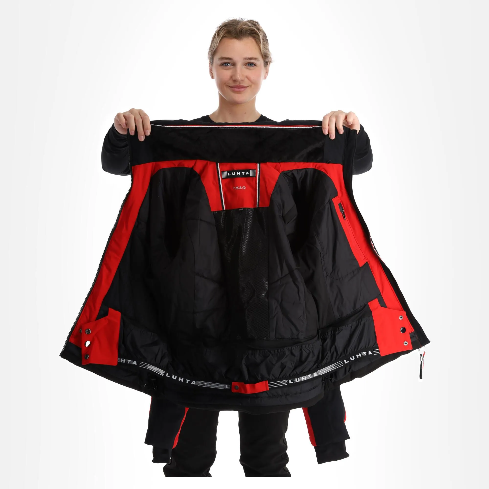 Luhta, Hookana Veste De Ski Femmes Cranberry Rouge 7 Luhta, Hookana Veste De Ski Femmes Cranberry Rouge – Image 5