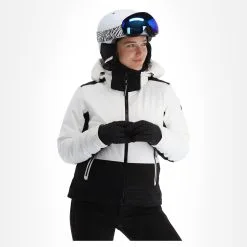 Luhta, Hookana Veste De Ski Femmes Optic Blanc -ColourWear Soldes luhta hookana aa jas gevoerd dames optic wit 22luhta118v2 BI 04
