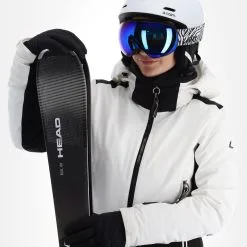 Luhta, Hookana Veste De Ski Femmes Optic Blanc -ColourWear Soldes luhta hookana aa jas gevoerd dames optic wit 22luhta118v2 BI 05